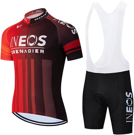 Cycling Jersey Men Set Bib Shorts Set Summer Mountain Bike Bicycle Suit Anti-UV Bicycle Team Racing Uniform Clothes