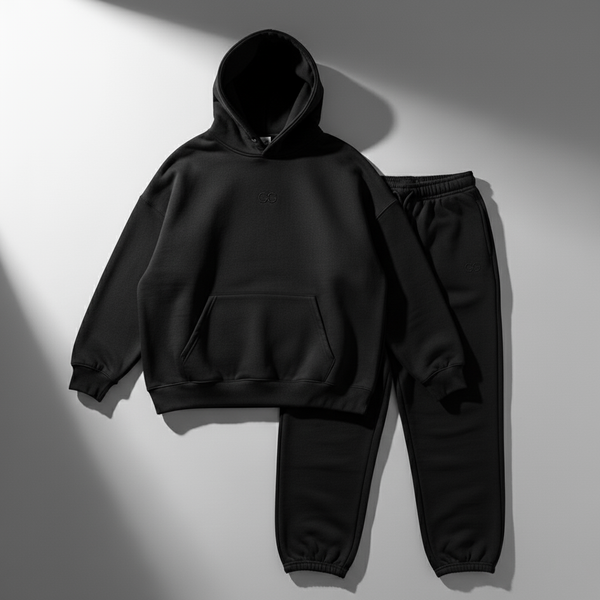 Luxury Oversized Sweatsuit – Black