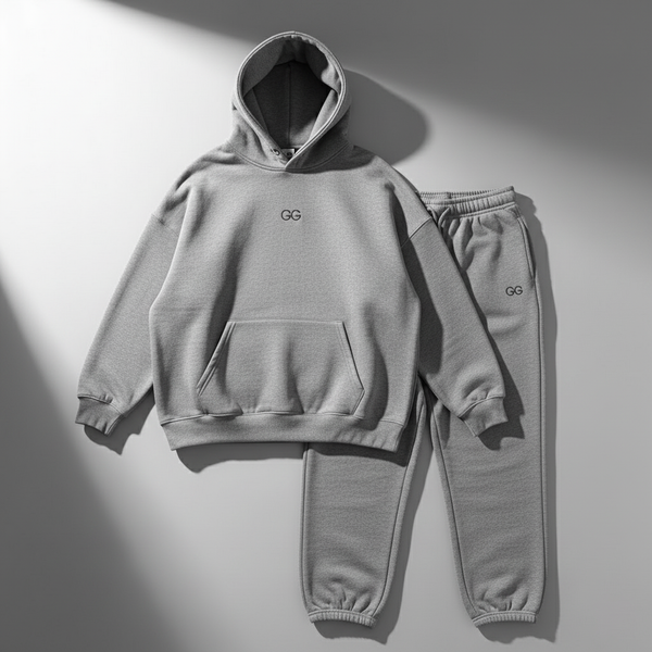 Luxury Oversized Sweatsuit – Grey