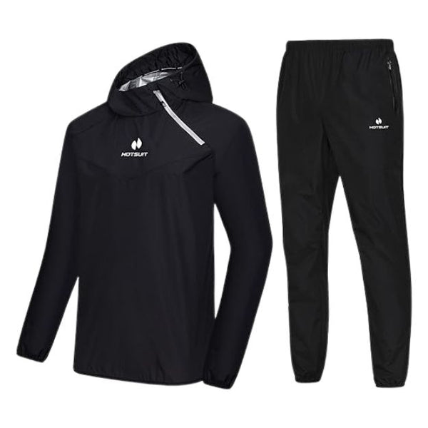 HOTSUIT Sauna Suit for Men Sweat Sauna Jacket Pant Gym Workout Sweat Suits