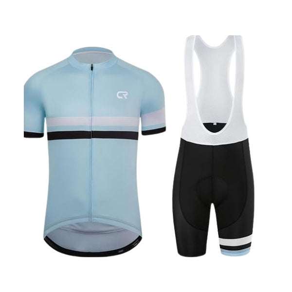 Coconut Ropamo CR Men's Cycling Jersey Set Road Bike Jersey Zipper Pocket Short Sleeves Cycling Kits Bib Shorts 3D Padded