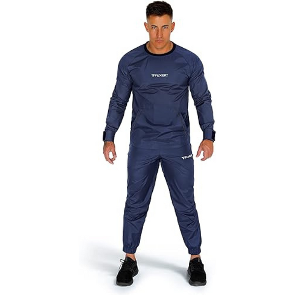 Sauna Suit for Men Weight Loss Non Rip Sweat Suit Lightweight Waterproof Workout Suit for Boxing Gym Exercise