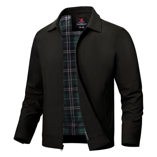 TBMPOY Men's Lightweight Jackets Casual Windbreaker Stylish Light Fall Spring Golf Work Dress Business