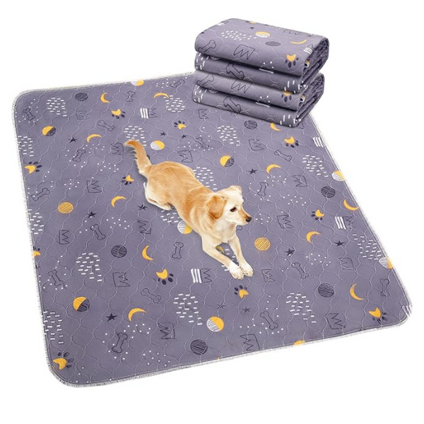 UPSKY Washable Pee Pads for Dogs 2 Pack 34" x 36" Reusable Puppy Pads Waterproof Pet Training Pads, Non-Slip Dog Mats Fast Absorbent Whelping Pads for Playpen, Potty, Crate, Bed